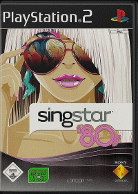 SingStar 80s PAL Playstation 2 PAL box art